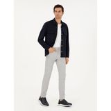 Cacharel Erkek Gri Slim Fit Kanvas Pantolon 50292435-VR024 - 32 - 36
