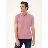 Cacharel Erkek Gül Kurusu Slim Fit Polo Yaka Merserize T-shirt 50284769-VR026 - 2XL