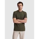 Cacharel Erkek Haki Regular Fit Pamuk Karışımlı Bisiklet Yaka T-Shirt 50328348-VR027