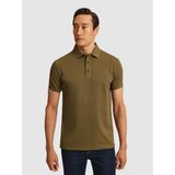 Cacharel Erkek Haki Slim Fit Saf Pamuk Polo Yaka Basic T-Shirt 50320657-VR027