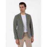 Cacharel Erkek Haki Slim Fit Spor Ceket 50300640-VR027 - 6 Drop - 54