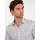 Cacharel Erkek Haki Slim Fit Uzun Kollu Gömlek 50256728-VR027
