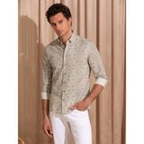 Cacharel Erkek Haki Slim Fit Uzun Kollu Gömlek 50265455-VR027