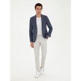 Cacharel Erkek İndigo Slim Fit %100 Keten Ceket 50284602-VR028 - 48 - 6 Drop