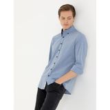 Cacharel Erkek İndigo Slim Fit Uzun Kollu Gömlek 50265476-VR028