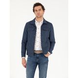 Cacharel Erkek İndigo Suni Deri Ceket 50266172-VR028 - Dropsuz - 46