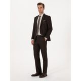 Cacharel Erkek Kahverengi Slim Fit Mikro Desenli Takım Elbise 50318869-VR029 - 52 - 6 Drop