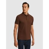 Cacharel Erkek Kahverengi Slim Fit Saf Pamuk Polo Yaka Basic T-Shirt 50320657-VR029 - XL