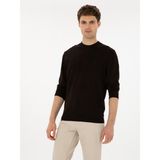 Cacharel Erkek Kahverengi Slim Fit Yün Karışımlı Çeyrek Balıkçı Basic Triko Kazak 50315295-VR029