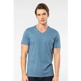 Cacharel Erkek Kısakol V Yaka T-shirt, %50 Pamuk %50 Modal