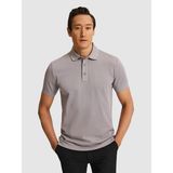 Cacharel Erkek Koyu Gri Slim Fit Saf Pamuk Polo Yaka Basic T-Shirt 50320657-VR080 - 2XL