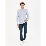 Cacharel Erkek Koyu Mavi Slim Fit Pamuk Karışımlı Jean Pantolon 50284455-VR032 - 34 - 30
