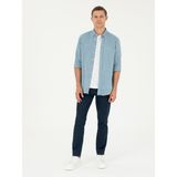 Cacharel Erkek Koyu Mavi Slim Fit Pamuk Karışımlı Jean Pantolon 50294069-VR032 - 31
