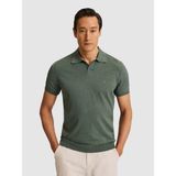 Cacharel Erkek Koyu Yeşil Slim Fit Apaş Yaka Modal Karışımlı Triko T-Shirt 50324008-VR079