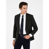 Cacharel Erkek Koyu Yeşil Slim Fit Yün Karışımlı Flanel Ceket 50290532-VR079 - 6 Drop - 46