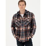 Cacharel Erkek Lacivert Comfort Fit Uzun Kollu Gömlek 50257647-VR033 - 2XL