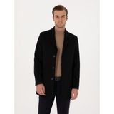 Cacharel Erkek Lacivert Ex Slim Fit Yün Karışımlı Palto 50314593-VR033 - 52