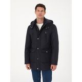 Cacharel Erkek Lacivert Regular Fit Kapüşonlu Mont 50311424-VR033