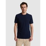 Cacharel Erkek Lacivert Regular Fit Pamuk Karışımlı Çizgili Bisiklet Yaka T-Shirt 50320530-VR033