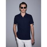Cacharel Erkek Lacivert Slim Fit %100 Pamuk Apaş Yaka T-Shirt 50328349-VR033