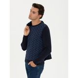 Cacharel Erkek Lacivert Slim Fit %100 Pamuk Bisiklet Yaka Triko Kazak 50234955-VR033