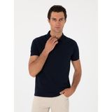 Cacharel Erkek Lacivert Slim Fit %100 Pamuk Polo Yaka T-Shirt 50310024-VR033