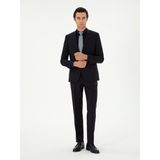 Cacharel Erkek Lacivert Slim Fit %100 Yün Basic Takım Elbise 50299348-VR033 - 6 Drop - 54