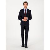Cacharel Erkek Lacivert Slim Fit %100 Yün Klasik Takım Elbise 50306038-VR033 - 6 Drop