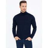 Cacharel Erkek Lacivert Slim Fit Balıkçı Yaka Basic Triko Kazak 50237052-VR033 - XL