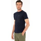 Cacharel Erkek Lacivert Slim Fit Bisiklet Yaka T-shirt 50284843-VR033