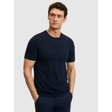 Cacharel Erkek Lacivert Slim Fit Bisiklet Yaka Triko T-Shirt 50323863-VR033 - XL