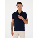 Cacharel Erkek Lacivert Slim Fit Desenli Polo Yaka T-Shirt 50300721-VR033