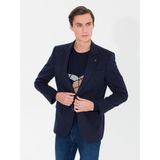 Cacharel Erkek Lacivert Slim Fit Kaşmir Ceket 50258856-VR033 - 6 Drop