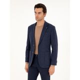 Cacharel Erkek Lacivert Slim Fit Kaşmir Karışımlı Ceket 50290525-VR033 - 6 Drop
