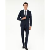 Cacharel Erkek Lacivert Slim Fit Klasik Takım Elbise 50310167-VR033 - 6 Drop