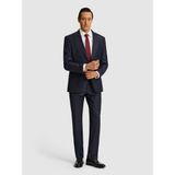 Cacharel Erkek Lacivert Slim Fit Mikro Desen Kırlangıç Yaka Yün Ipek Karışımlı Takım Elbise 50319129-VR033 - 6 Drop - 52