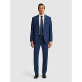 Cacharel Erkek Lacivert Slim Fit Mikro Desen Mono Yaka Saf Yün Takım Elbise 50319162-VR033 - 6 Drop