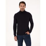 Cacharel Erkek Lacivert Slim Fit Pamuk Karışımlı Balıkçı Yaka Basic Triko Kazak 50318678-VR033