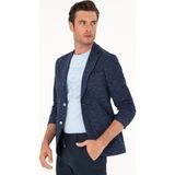 Cacharel Erkek Lacivert Slim Fit Pamuk Karışımlı Ceket 50285251-VR033 - 6 Drop