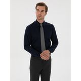 Cacharel Erkek Lacivert Slim Fit Pamuk Karışımlı Gömlek 50314589-VR033 - 43
