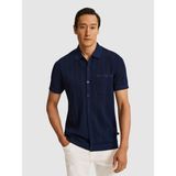 Cacharel Erkek Lacivert Slim Fit Pamuk Karışımlı Triko Gömlek 50326101-VR033