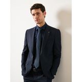 Cacharel Erkek Lacivert Slim Fit Pamuklu Yarım Italyan Yaka Basic Gömlek 50311490-VR033 - 39