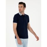 Cacharel Erkek Lacivert Slim Fit Polo Yaka Merserize T-shirt 50284293-VR033