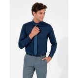 Cacharel Erkek Lacivert Slim Fit Uzun Kollu Basic Gömlek 50259813-VR033 - 37