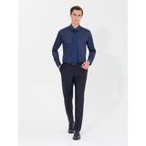Cacharel Erkek Lacivert Slim Fit Uzun Kollu Basic Gömlek 50268503-VR033 - 37