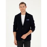 Cacharel Erkek Lacivert Slim Fit Yün Karışımlı Blazer Ceket 50296586-VR033 - 6 Drop - 60