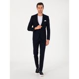 Cacharel Erkek Lacivert Slim Fit Yün Karışımlı Ceket 50314630-VR033 - 6 Drop - 52
