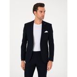 Cacharel Erkek Lacivert Slim Fit Yün Karışımlı Ceket 50314630-VR033 - 6 Drop