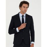 Cacharel Erkek Lacivert Slim Fit Yün Karışımlı Klasik Ceket 50277430-VR033 - 48 - 4 Drop