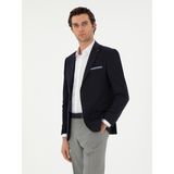 Cacharel Erkek Lacivert Slim Fit Yün Karışımlı Klasik Ceket 50306044-VR033 - 6 Drop